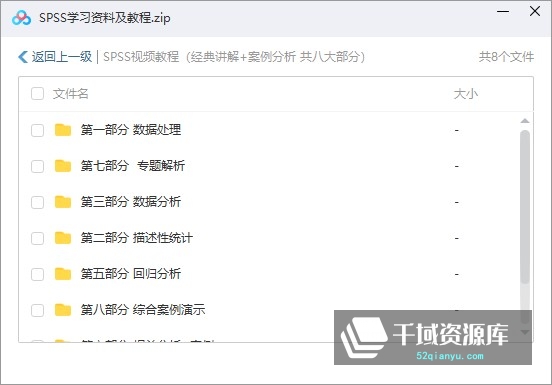 SPSS教程-SPSS数据分析学习资料及教程视频合集[SWF/PDF/880.16MB]百度云网盘下载 - 时光很长，伴你一同成长。