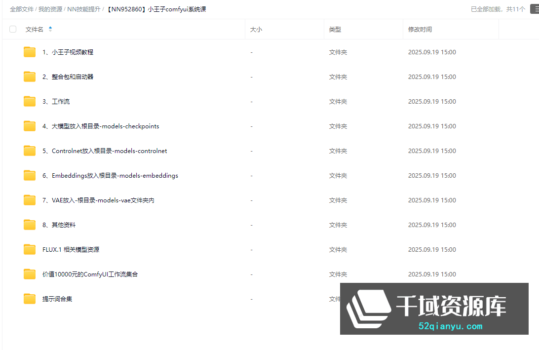 2025小王子ComfyUI商业应用AI系统|最新完结|带课件1.35T百度网盘 - 千域资源库 千域资源库 | 2025小王子ComfyUI商业应用AI系统|最新完结|带课件1.35T百度网盘